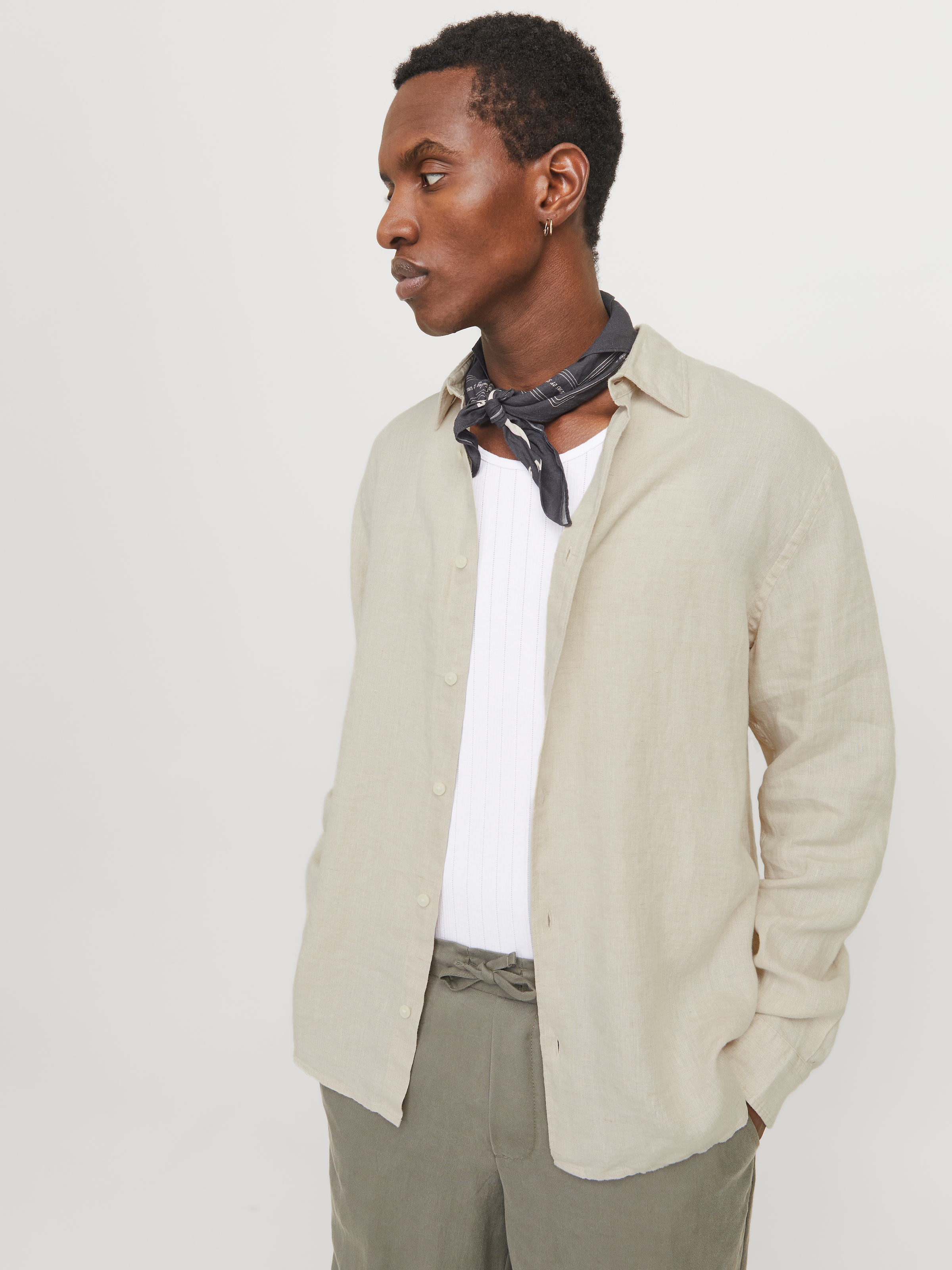 Jack & Jones Langarmhemd »JPRCCLAWRENCE LINEN L/S SHIRT SN«