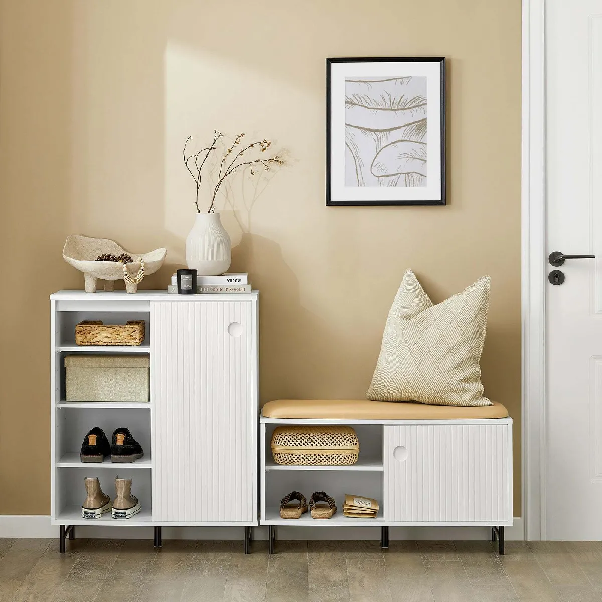 SoBuy Armoire à chaussures FSB62-W