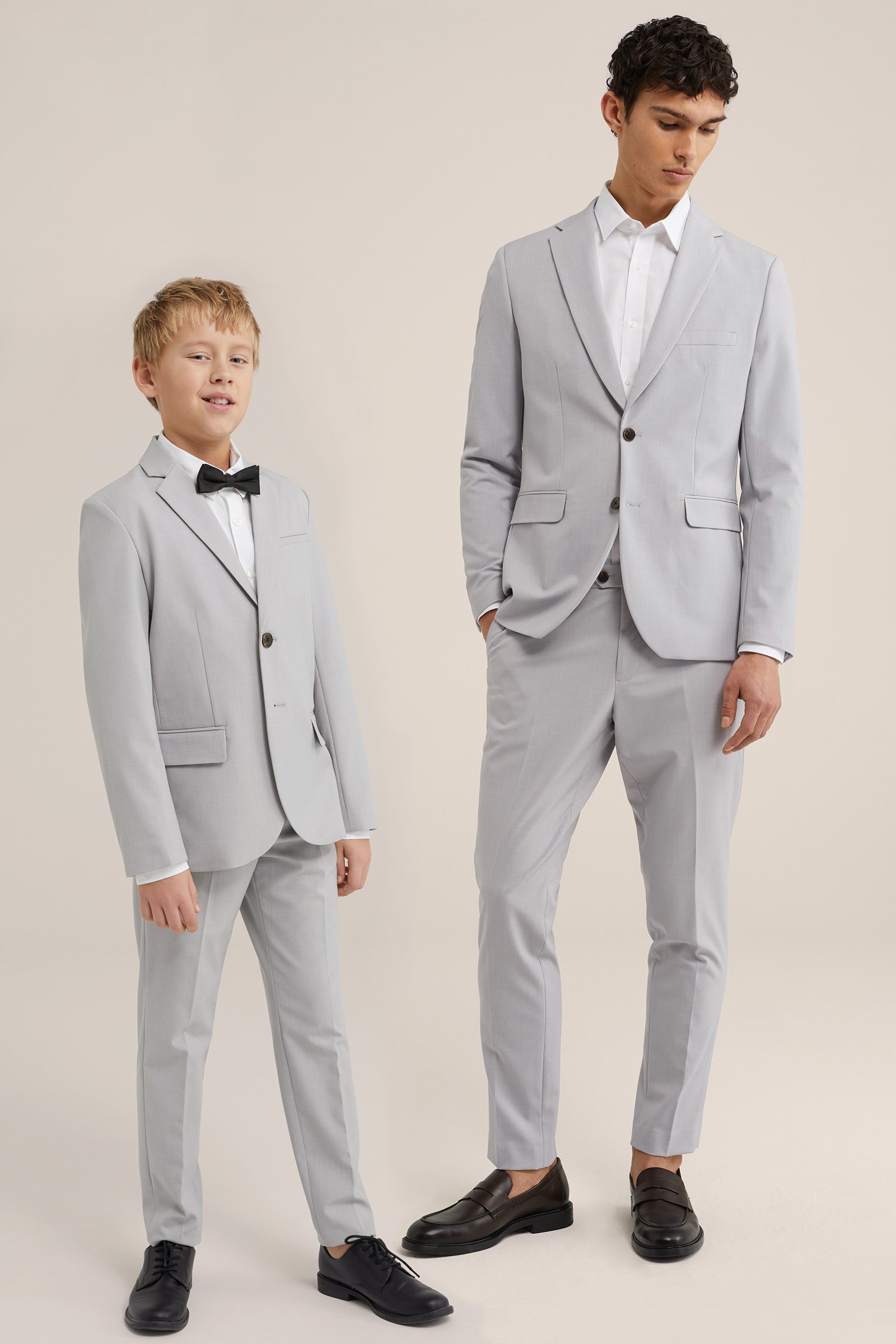 slim fit blazer Fundamentals Lichtgrijs