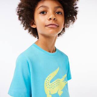 T-shirt enfant Tennis Lacoste SPORT crocodile oversize T-Shirts & Chemises - Bleu - Lacoste - Garçon