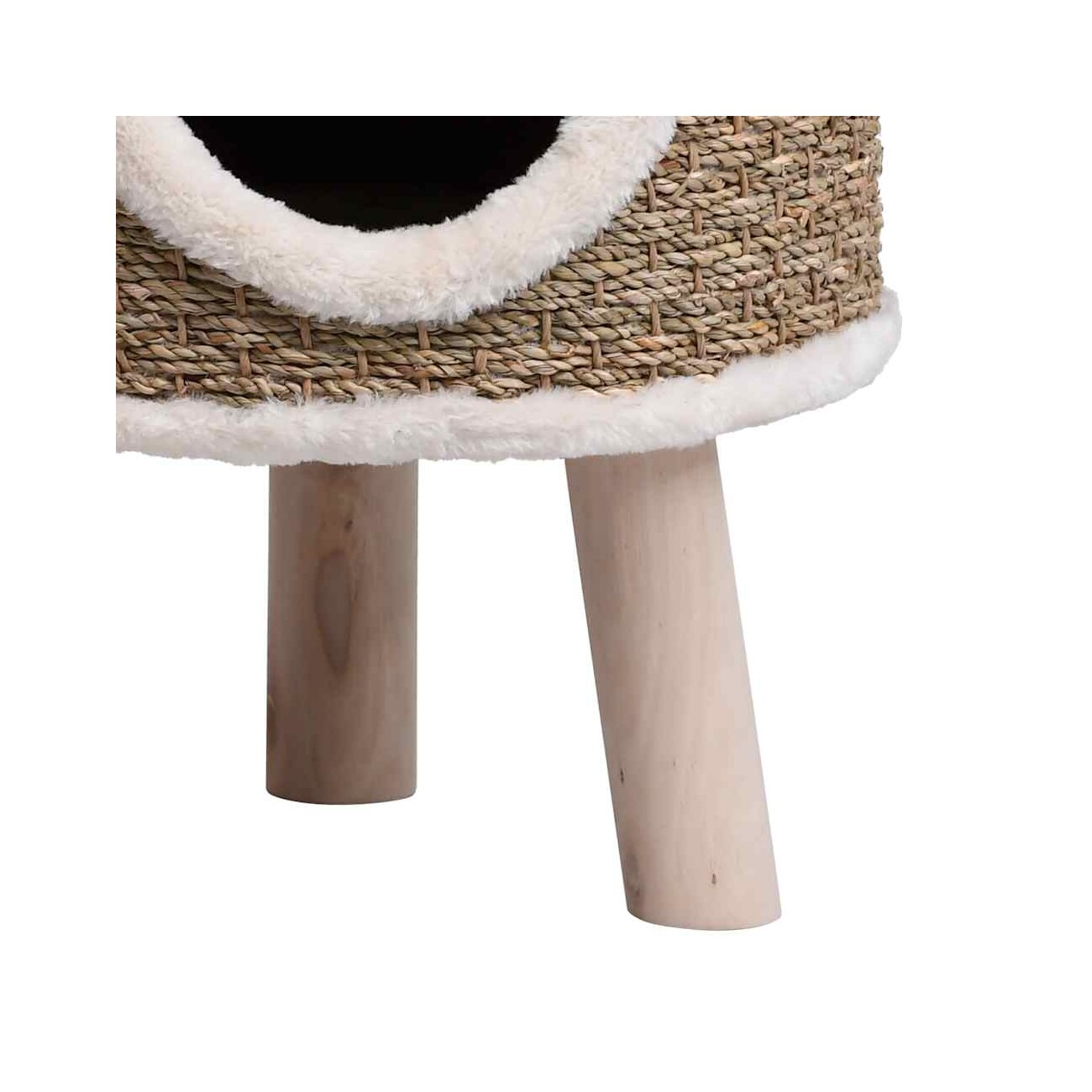 VidaXL Katzenhaus mit Holzbeinen 41 cm
