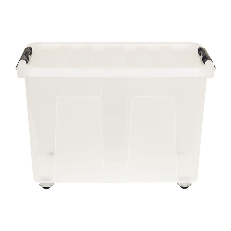 Opbergbox met wieltjes - 75 liter - 40x60x40 cm