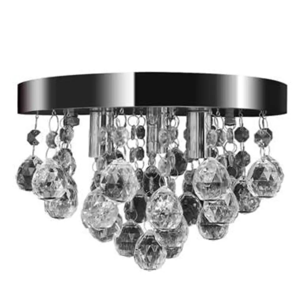 vidaXL - Plafondlamp - Transparent - Metaal