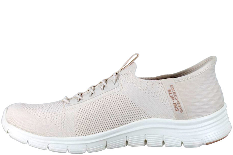SKECHERS ARCH FIT VISTA ASPIRATION - SLIP INS BEIGE SNEAKER