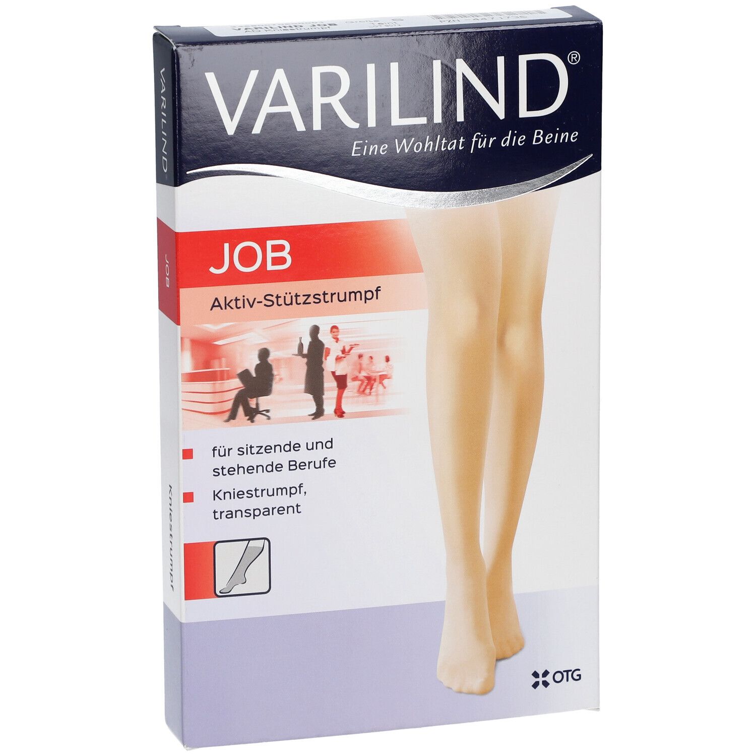 VARILIND® Job Kniestrümpfe 100 DEN teint Gr. S (37,5-40)