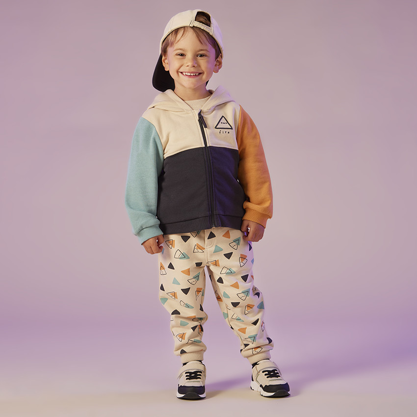 Gilet molleton effet color block pour bébé garçon