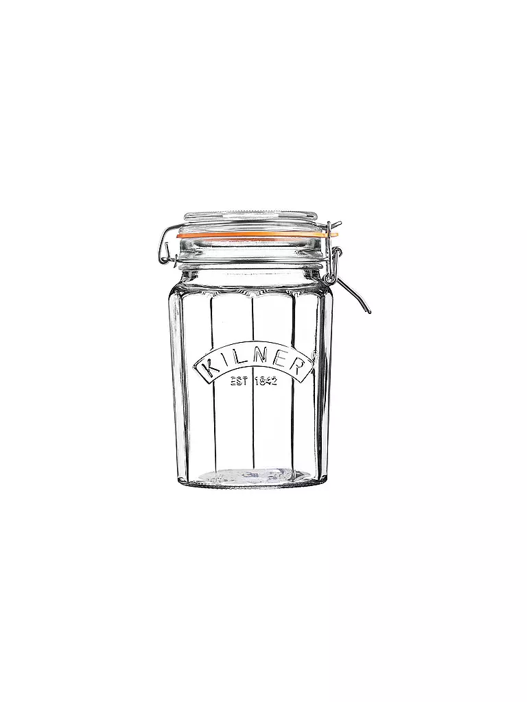 KILNER Drahtbügelglas Kilner facettiert 950ml transparent