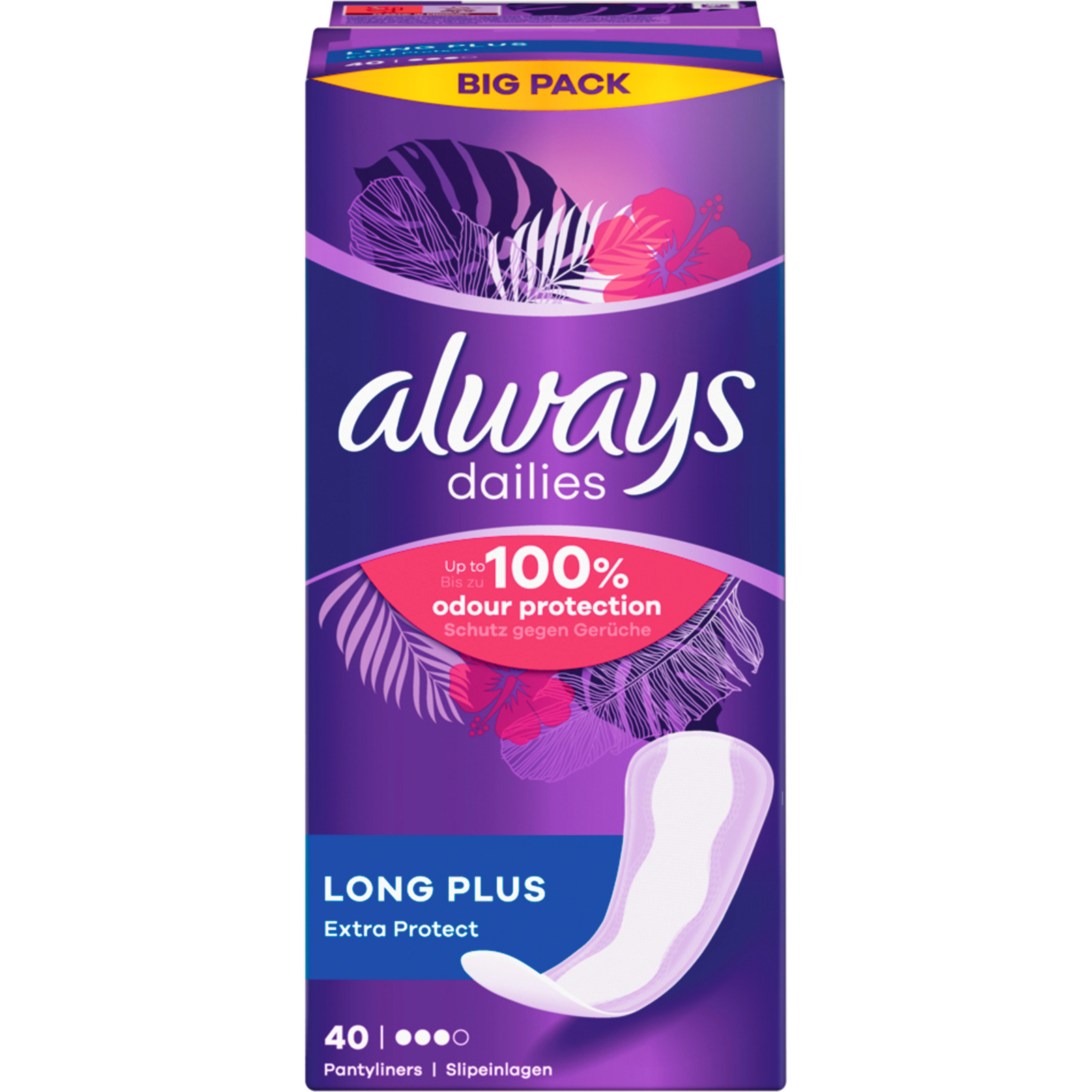 Always Slipeinlage Extra Protect Long Plus Vorteilspack 40 Stück