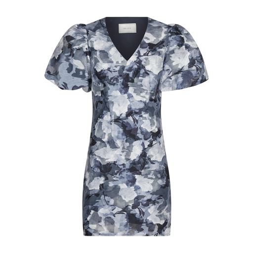 Neo Noir Sika Brocade Floral Kjole, Floral Grey, 36