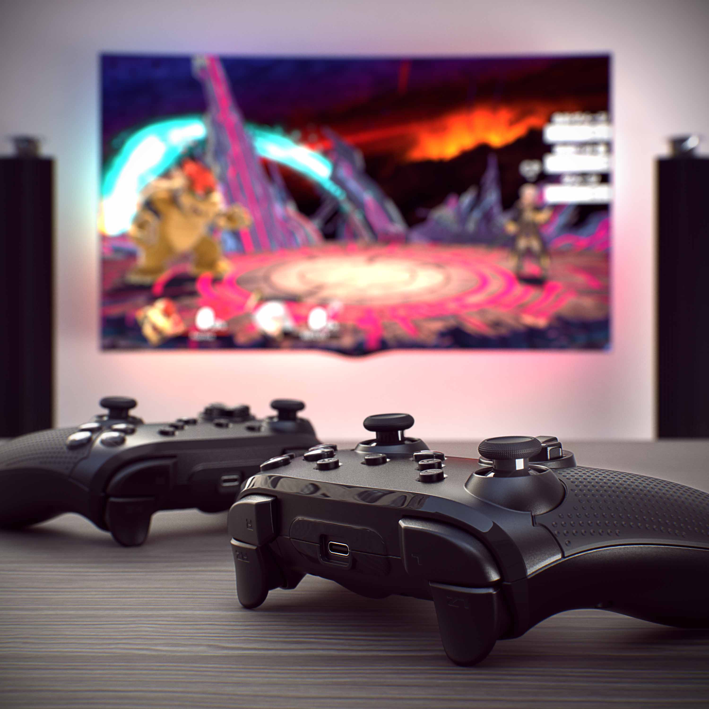 CSL 2x Wireless Bluetooth Gamepad für Nintendo Switch Controller mit HD Rumble / Turbo Button