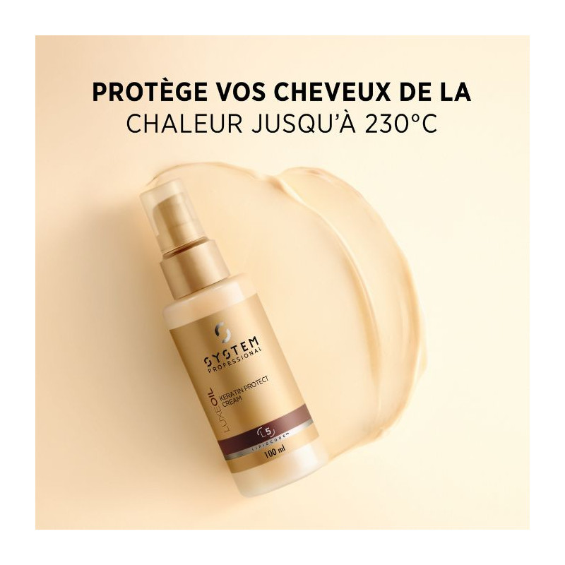 Pack cheveux épais + crème de protection LuxeOil System Professional
