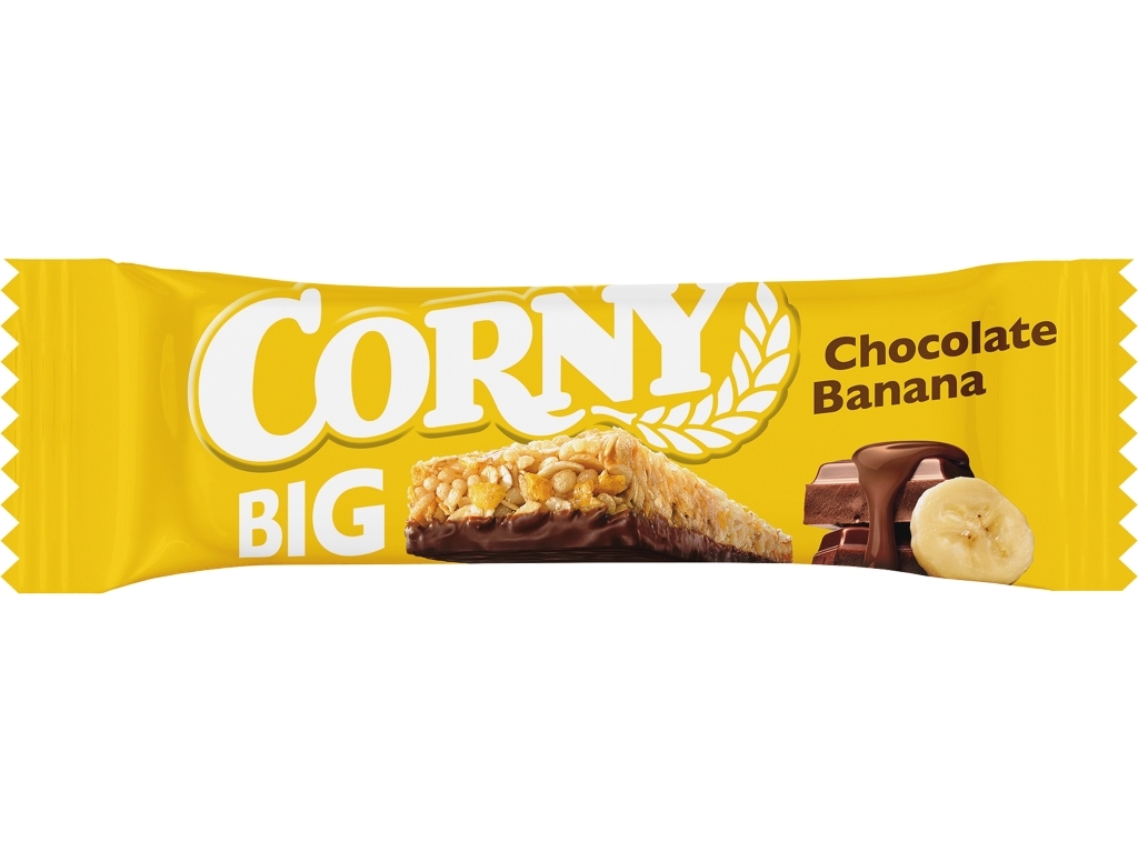 BARRAS DE CEREAIS CORNY CHOCOLATE E BANANA 50G