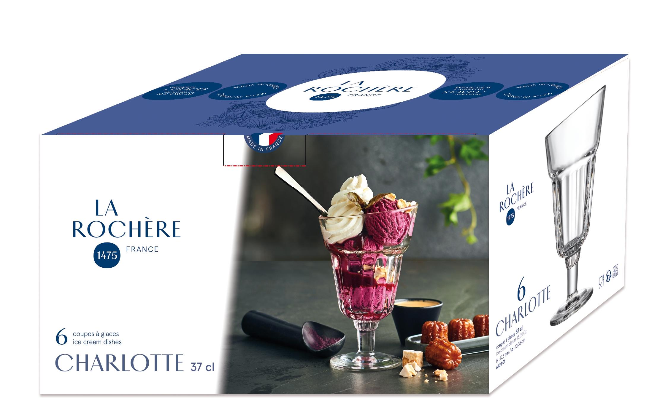 Dessert-Schale Charlotte 6 Stück, TransparentEisbecher Set