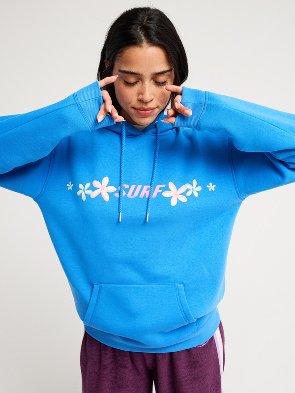 Surf Stoked Brushed Sweat capuche décontracté Bleu Femme