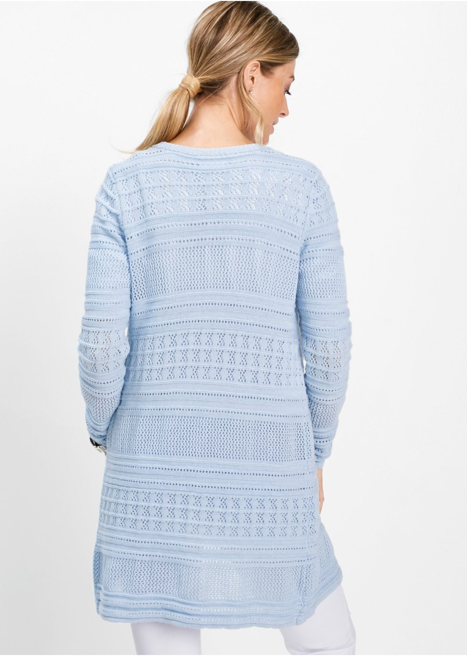 Gilet en maille à teneur en lin