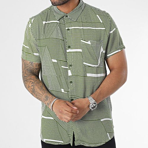 Chemise Manches Courtes Vert