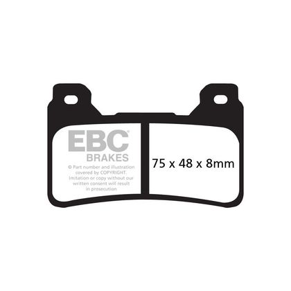 Plaquettes de freins EBC Sinter Métal Fritté avant