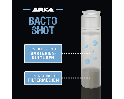 MICROBE-LIFT Bacto Shot waterzuiveraar: zeer actieve entculturen voor het verwijderen van verontreinigingen, kristalhelder water, na toediening van medicijnen, 50 ml voor zoet en zout water