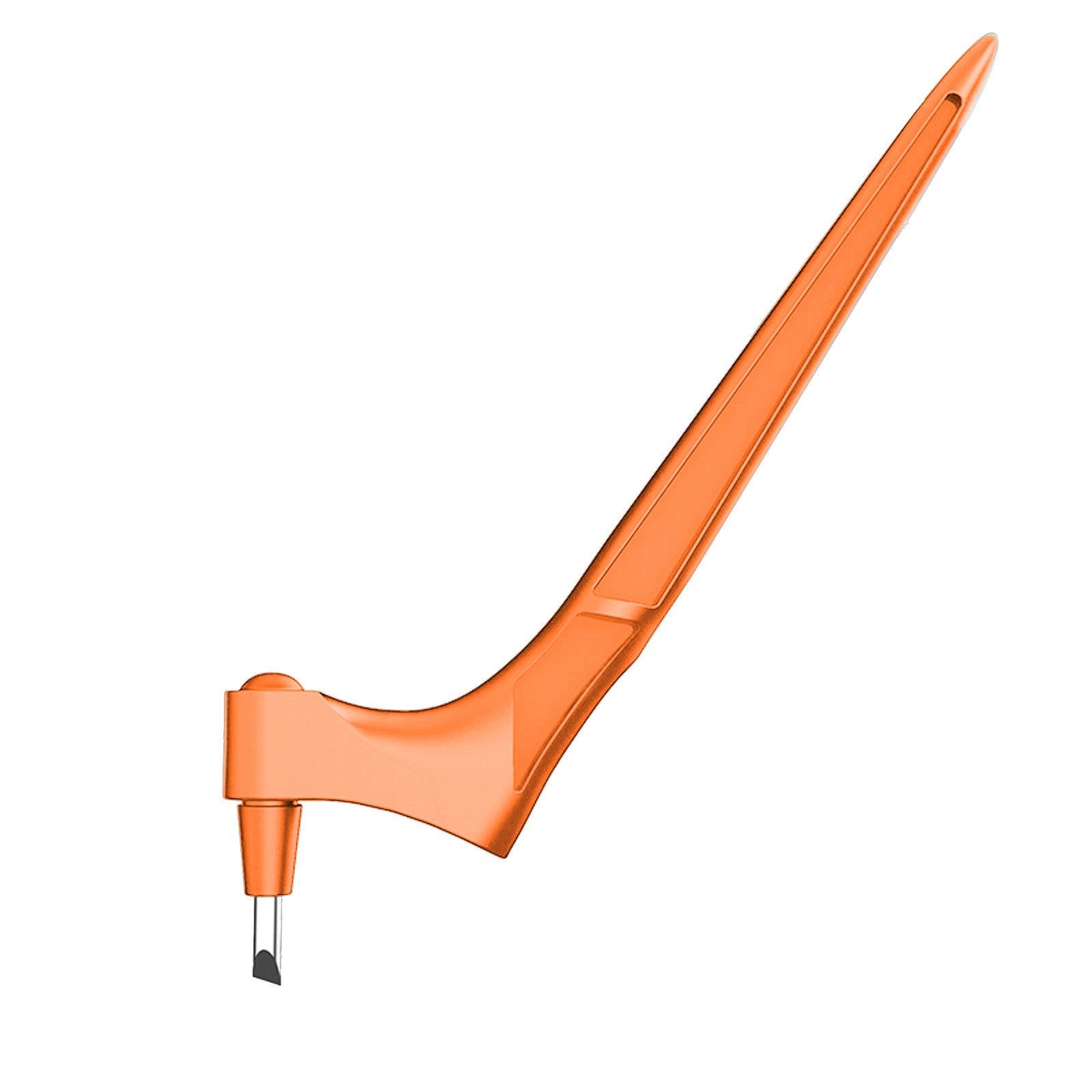 (205x50mm) Edelstahl Skalpell 360 Grad Schwenkbares Bastel Messer Werkzeug DIY Tool Cutter - Orange