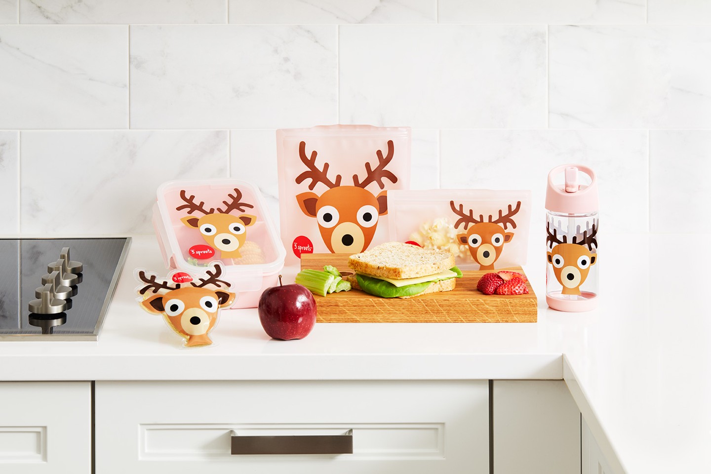 3 Sprouts - Madkasse - Pink Deer