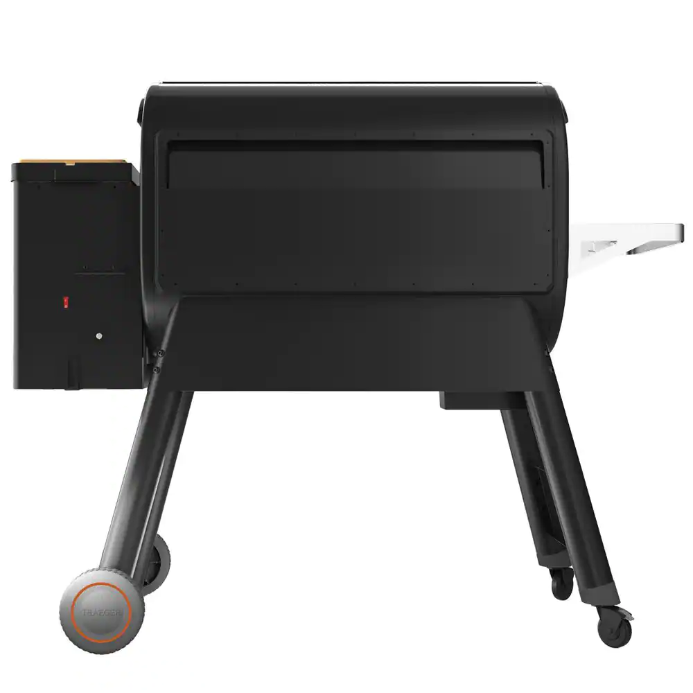 Churrasqueira e defumadora a pellets Timberline 1300 com Wi-Fi na cor preta.
