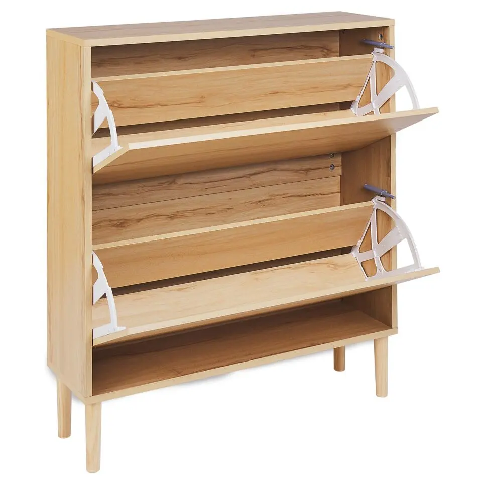 NORRIS - Schoenenkast - Lichthout - Spaanplaat