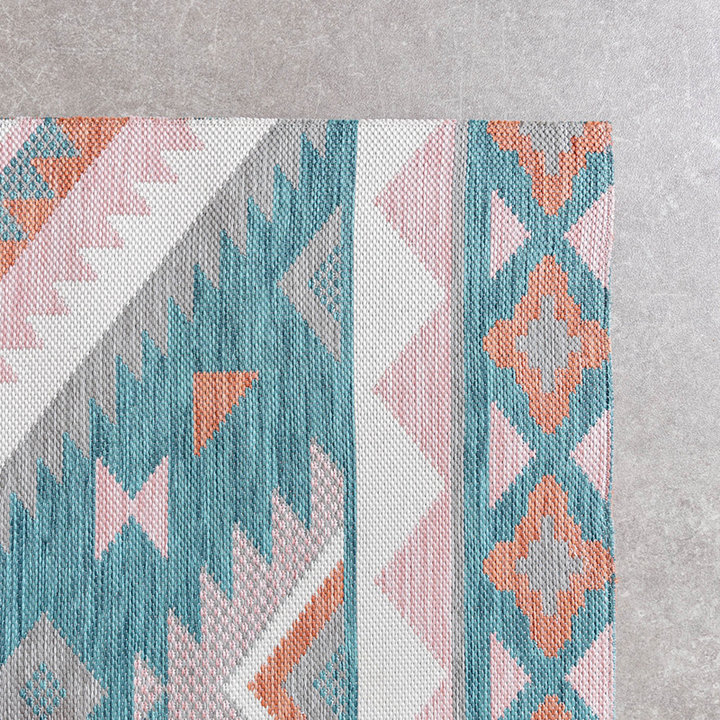 Bohemian buitenkleed - Vedra Aztec Blauw