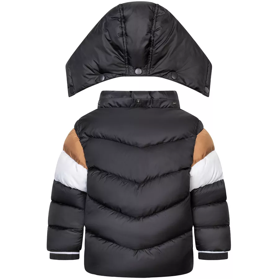 MINOTI Winterjacke SchwarzBraunCremeweiß