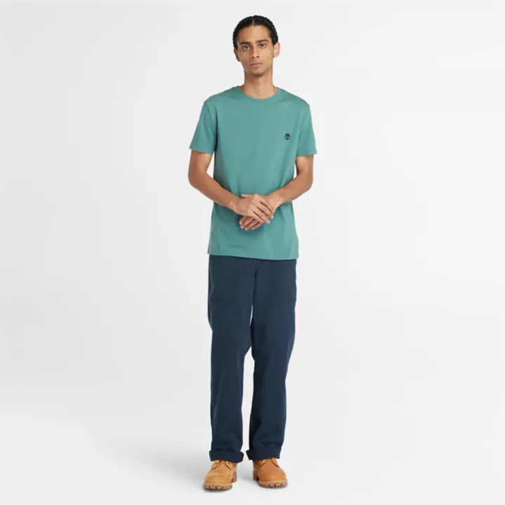 T-shirt Dunstan River pour homme en bleu sarcelle