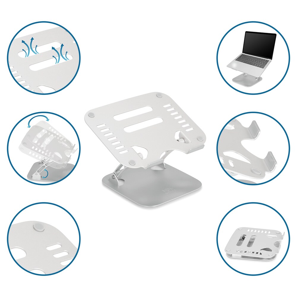 Laptopunterlage LAPTOP STAND Aluminium hjh OFFICE