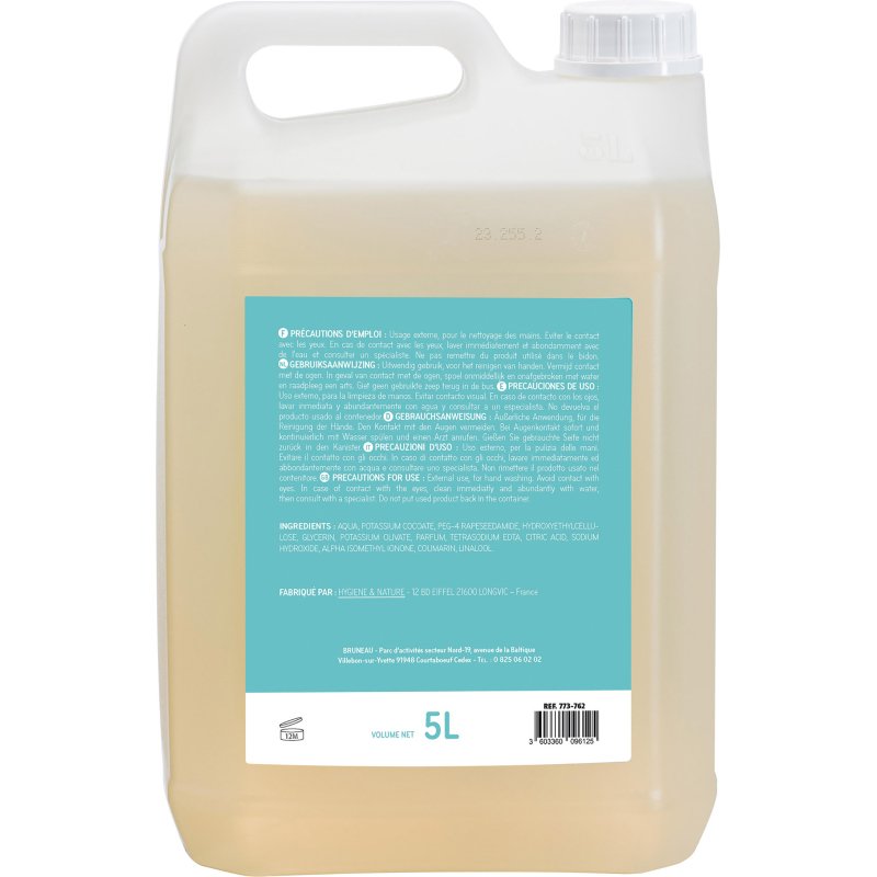 Savon liquide Bruneau Nature - Bidon de 5 L
