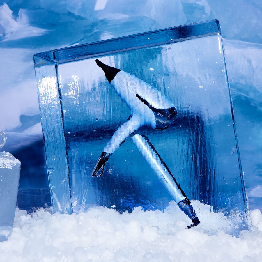 ghd Chronos & Helios Limited Edition Deluxe Hair Straightener & Hair Dryer in Icy Blue