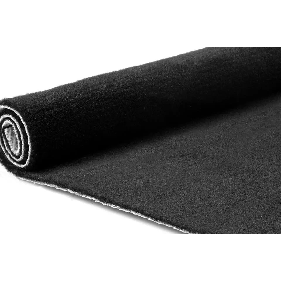 Tapijt loper Dakar - Breedte 100 cm - 5 mm dik - Zwart