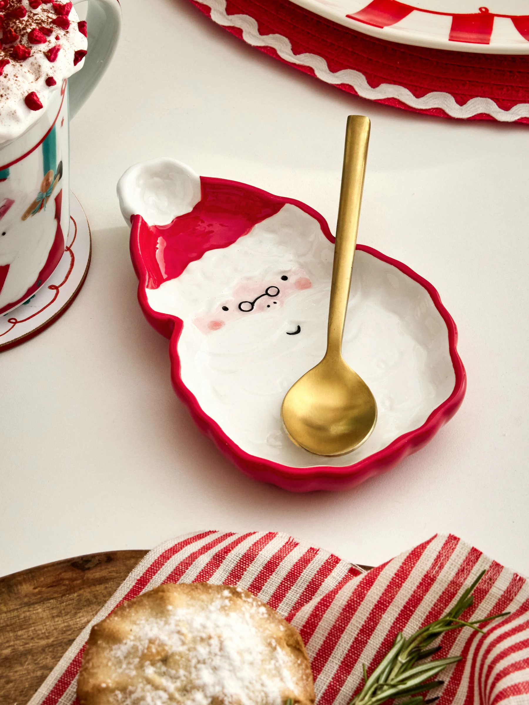 Lepelhouder in de vorm van een kerstman