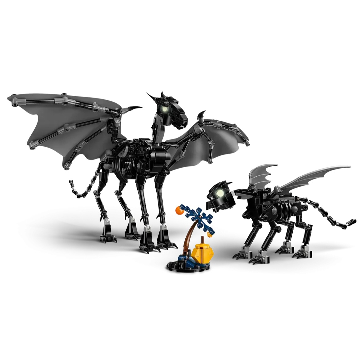 (548-tlg. Set) Harry Potter Klemmbausteine Spielzeug Fabelwesen Modell Bausatz (76458) Lizenziert - Thestralfamilie