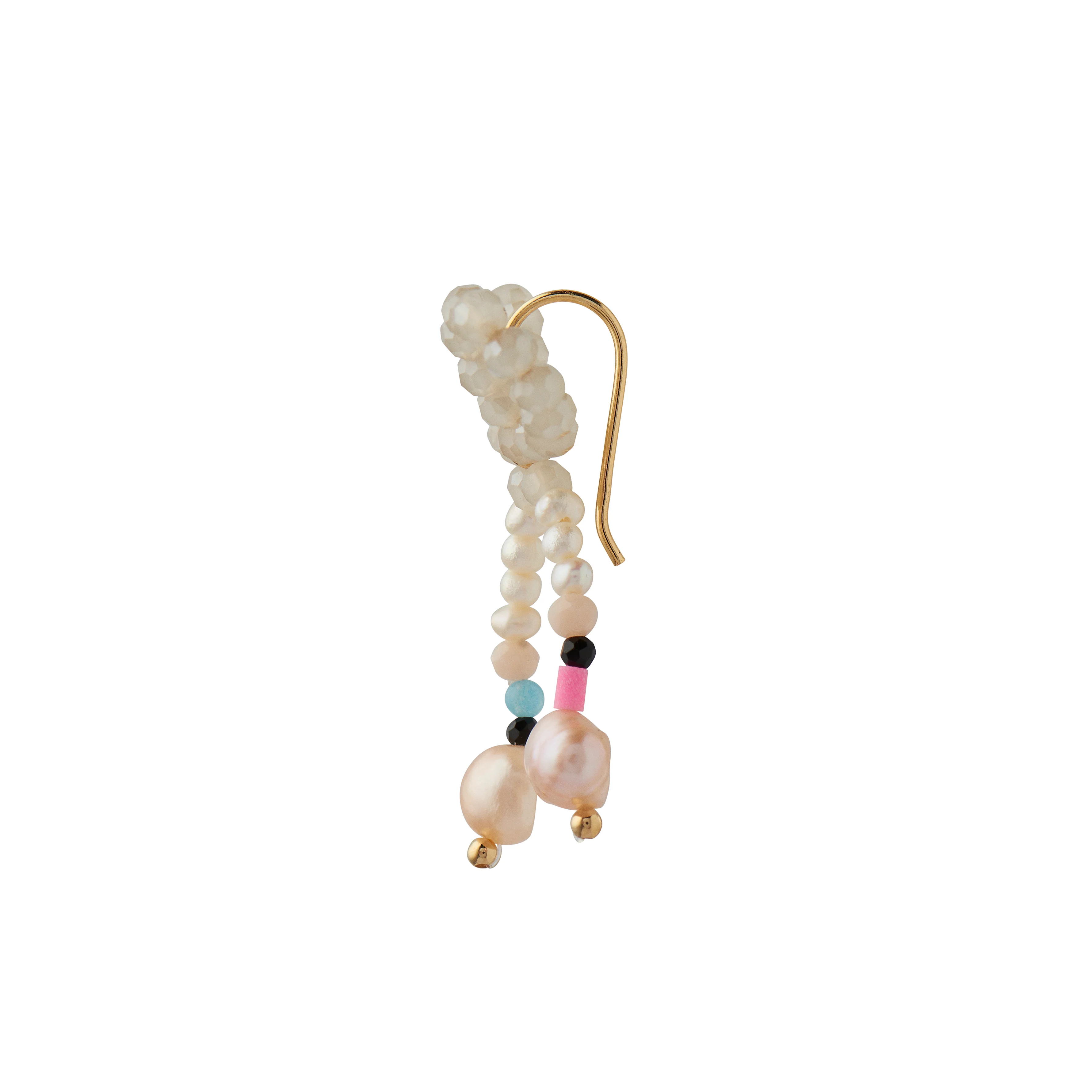 STINE A Jewelry  Creamy Bow ørering - forgyldt