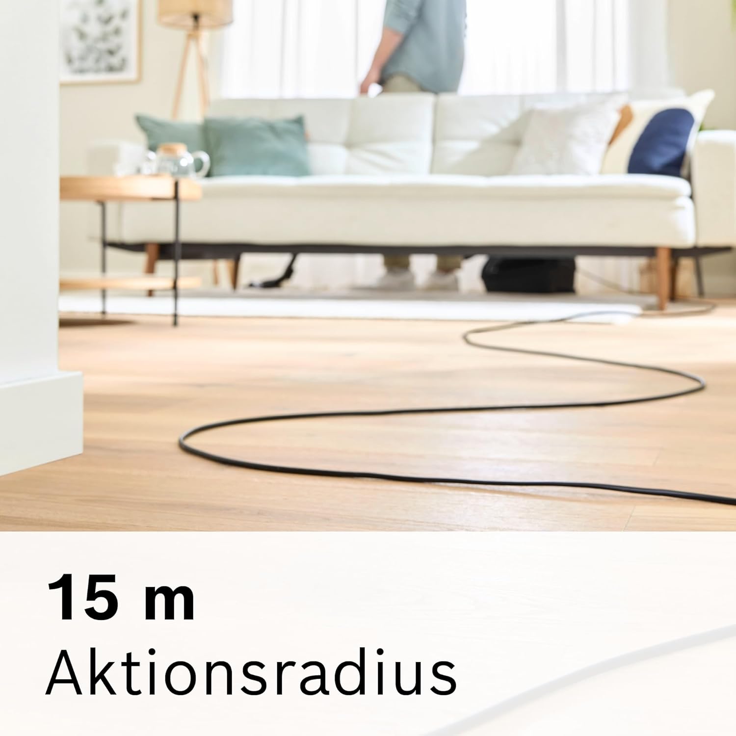 Bosch Staubsauger mit Beutel Serie 8 BGL8XALL, Testsieger, ideal für Allergiker, Hygiene-Filter, 10 Jahre Motorgarantie, Hartbodendüse, XXL-Polsterdüse, langes Kabel, Made in Germany, 650 W, schwarz