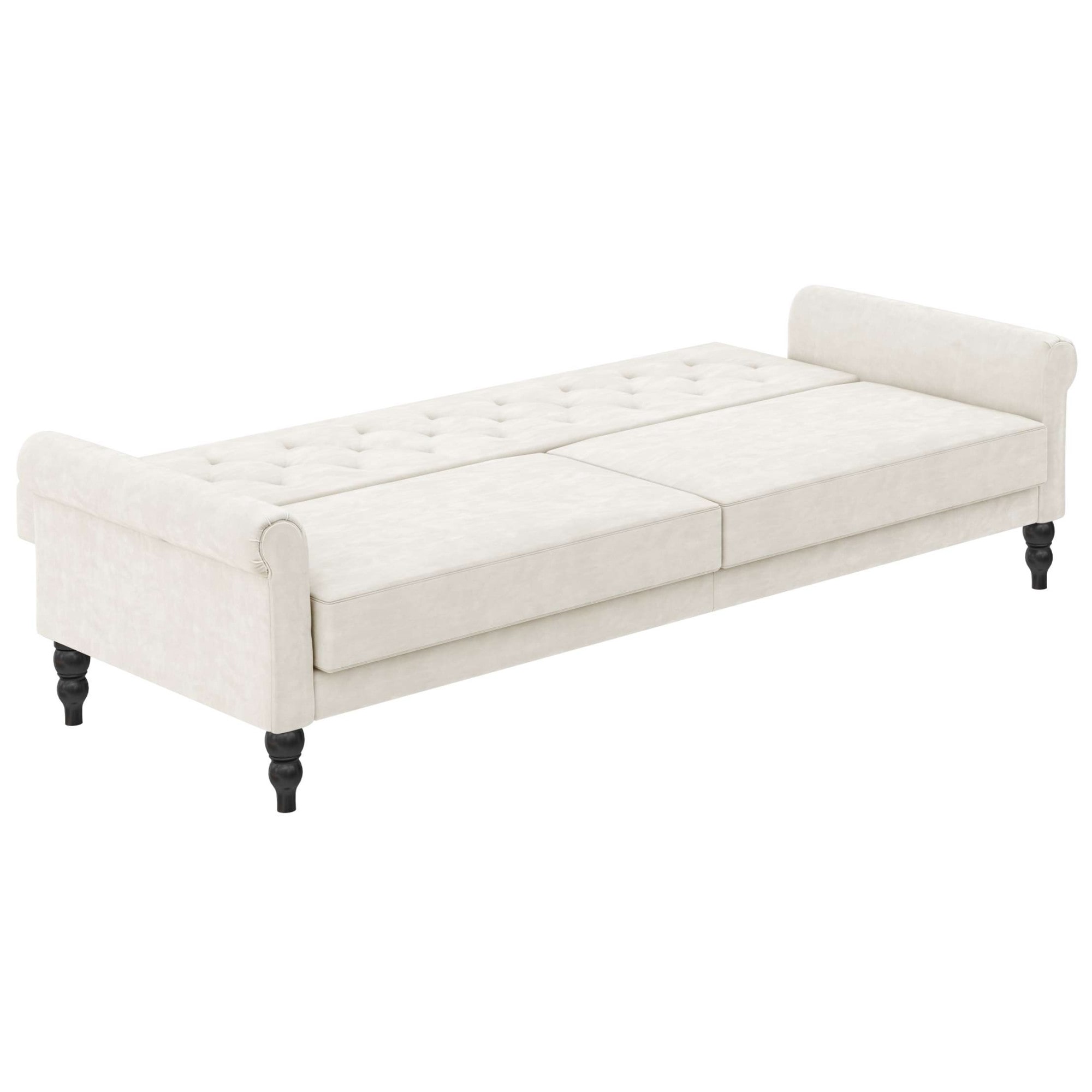 Dorel Home 3-Sitzer »Tyne« Schlafsofa 222 cm, Bettfunktion (110/190cm), pflegeleichter Velours