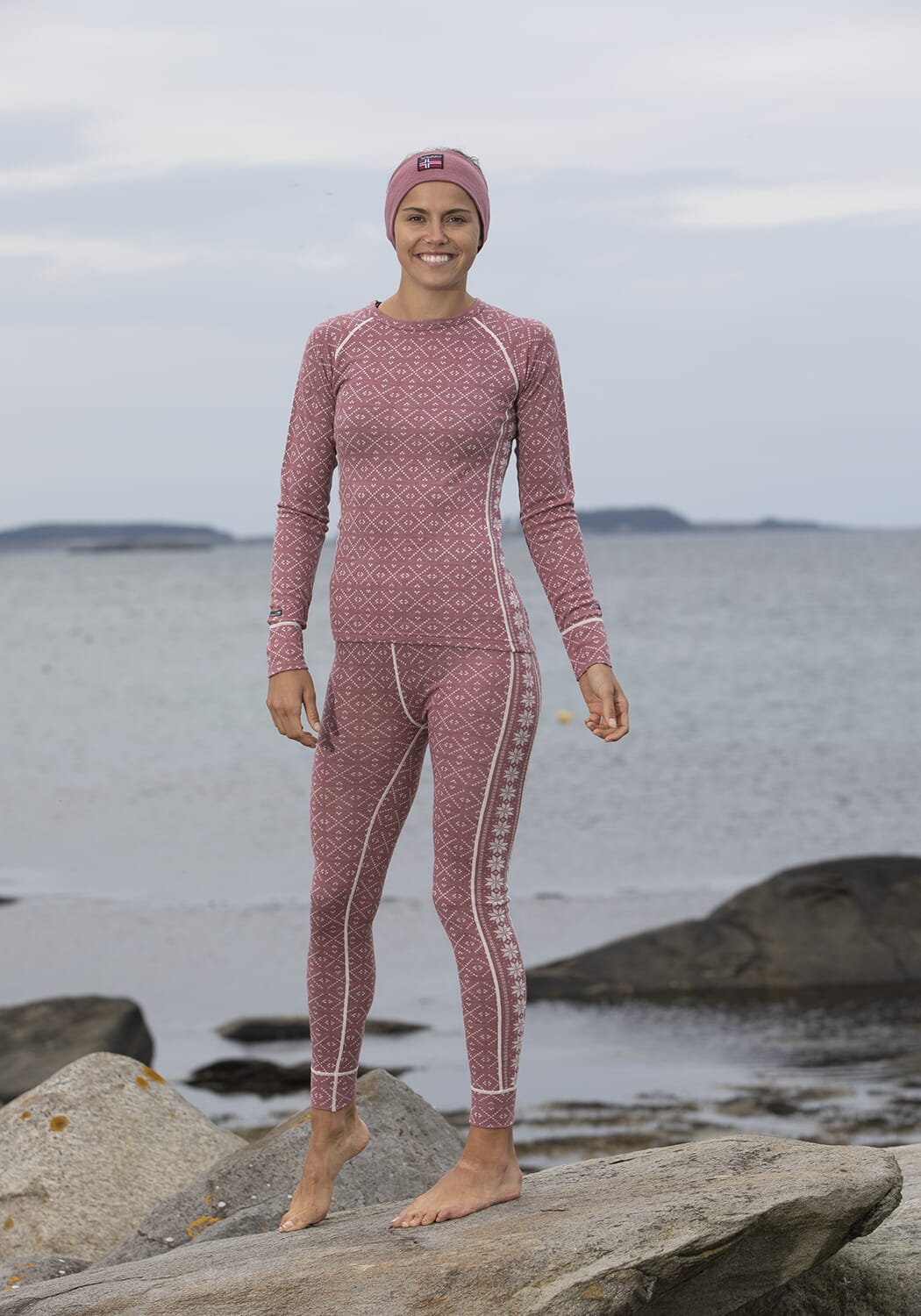 Viking Snø Longs - Rosa m/sideprint Dame - Viking Of Norway