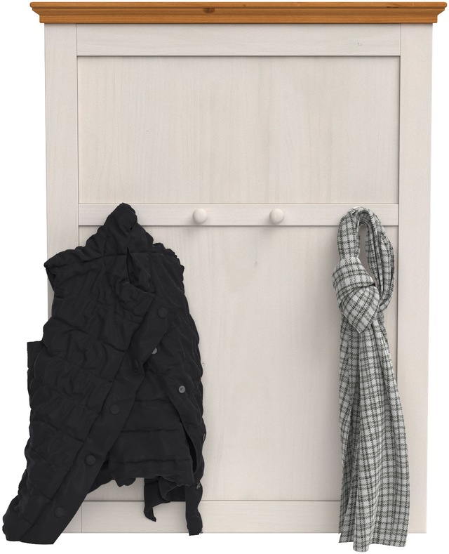 Home affaire Garderobenpaneel »Selma« aus massivem Kiefernholz, Höhe 105 cm, Breite 80 cm