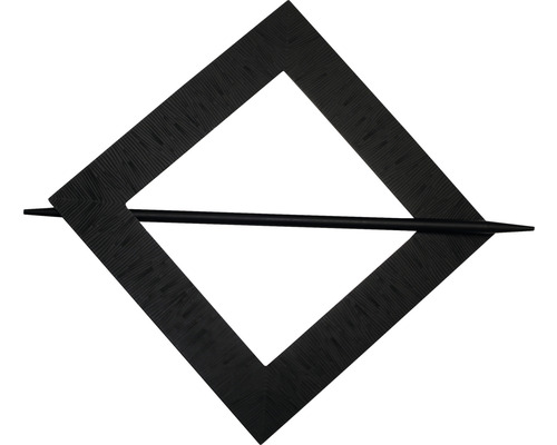 Decoratieve clip Uranus zwart 14,5 x 14,5 cm