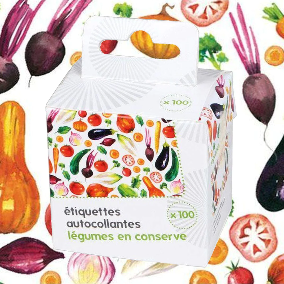 200 étiquettes pour conserves et confitures - Légumes Chevalier diffus