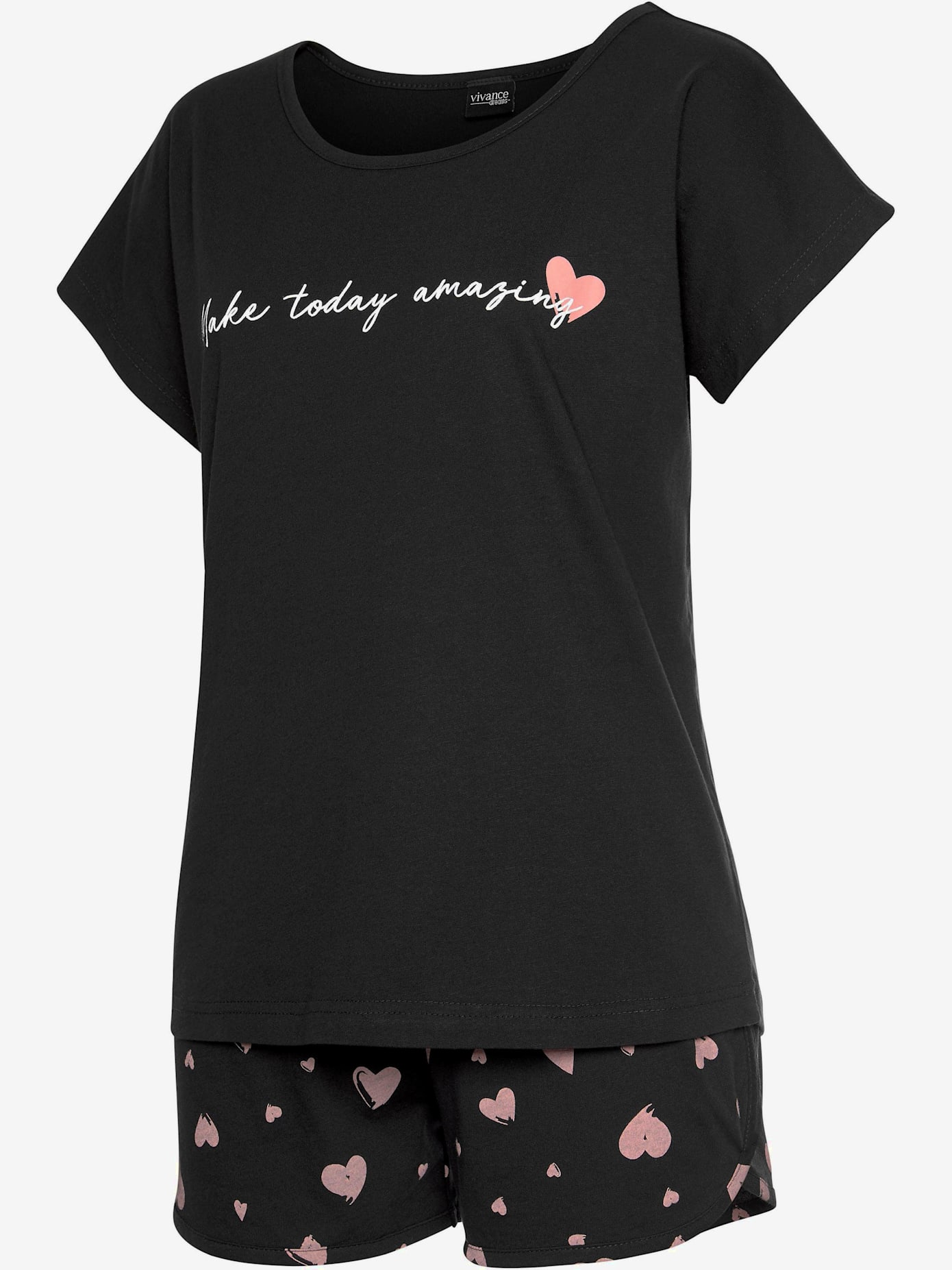 Haut de pyjama manches courtes avec inscription