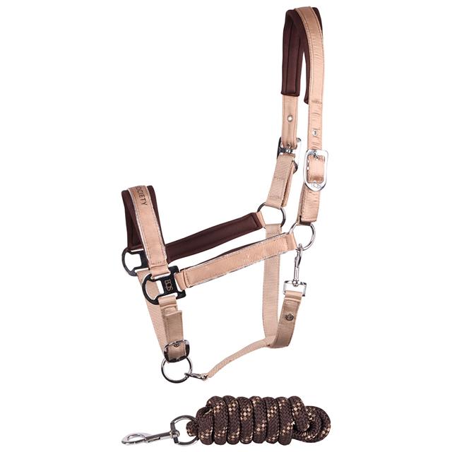 Halsterset Harry's Horse Satin Eli Lichtbruin
