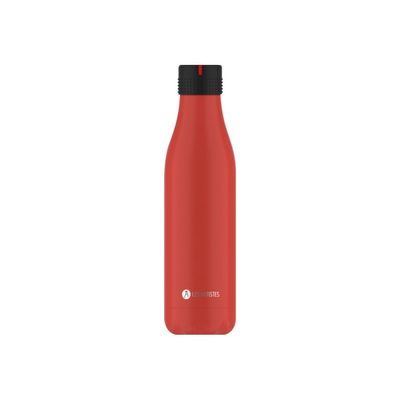 Les Artistes Paris - Gourde Bouteille isotherme 750 ml - rouge - acier inoxydable