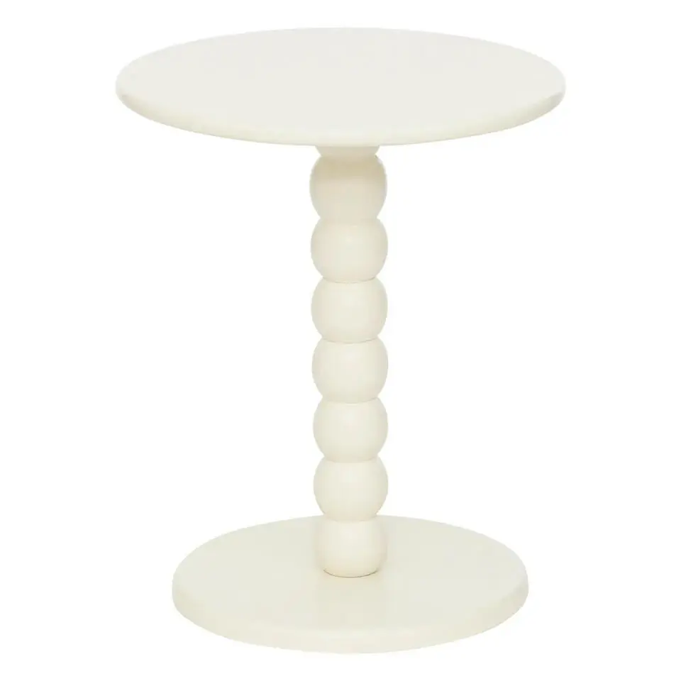 Atmosphera Bijzettafeltje Bologna - wit - D38x H46 cm - MDF