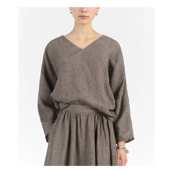Masscob Blouse Teva Lin | Brun