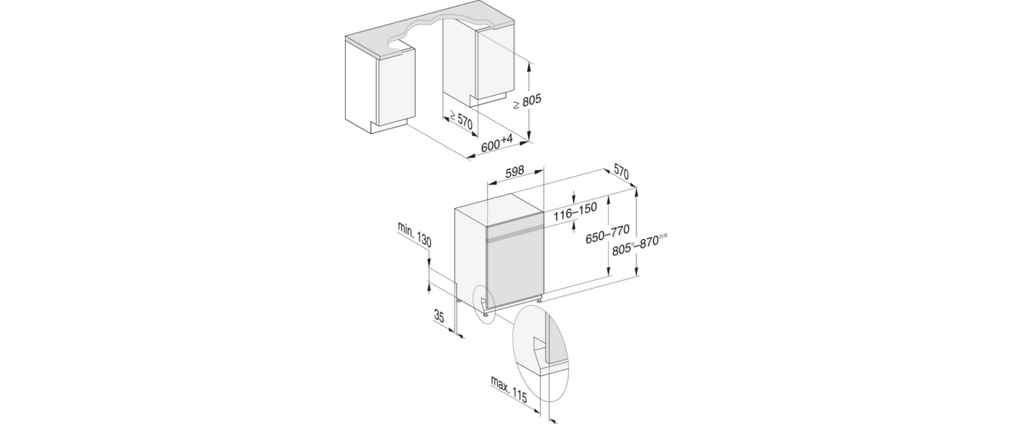 Geschirrspüler G 17600-60 SCi AutoDos<br>Integrierter Geschirrspüler