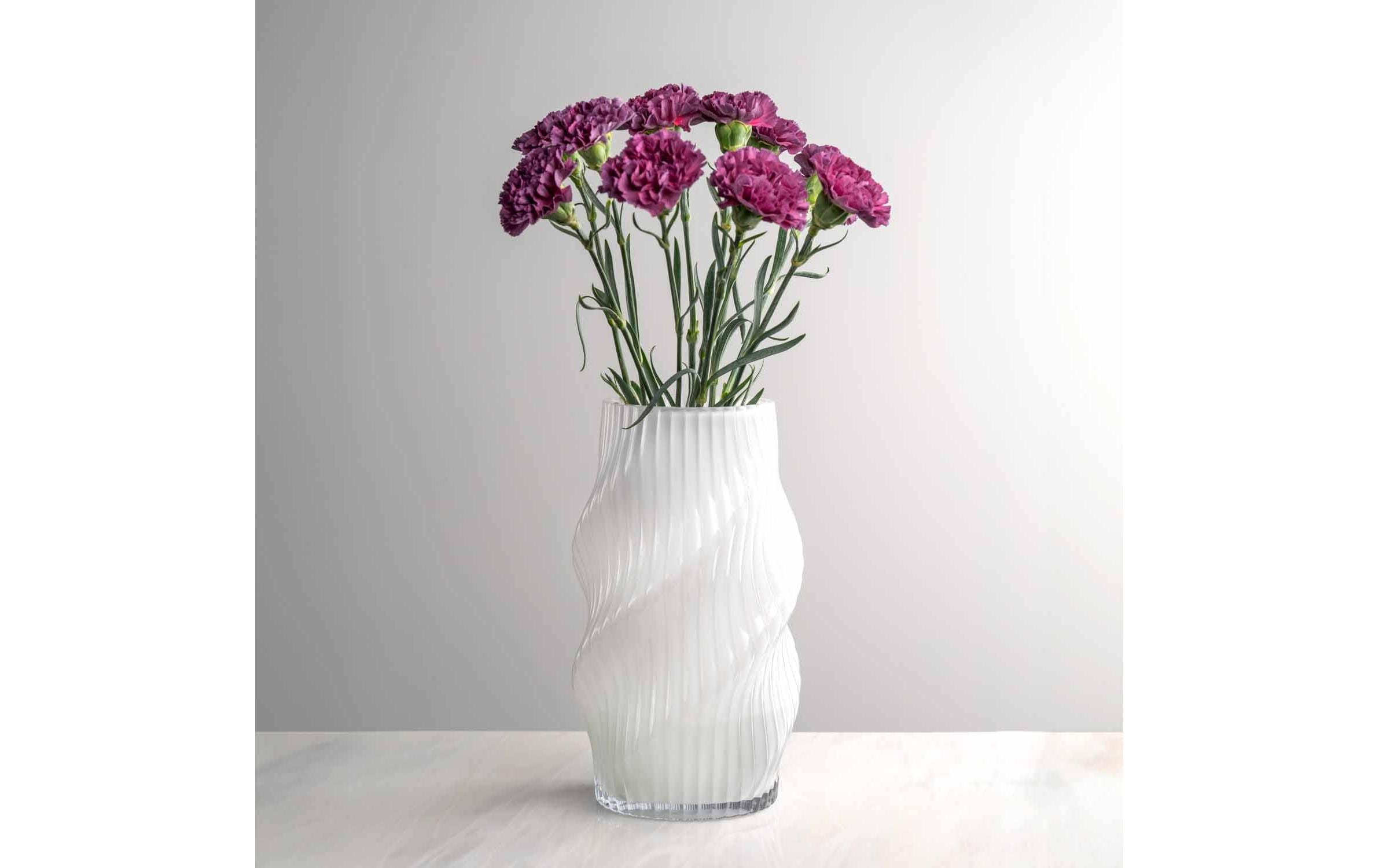 Vase Verdi 24 cm, WeissBlumenvase