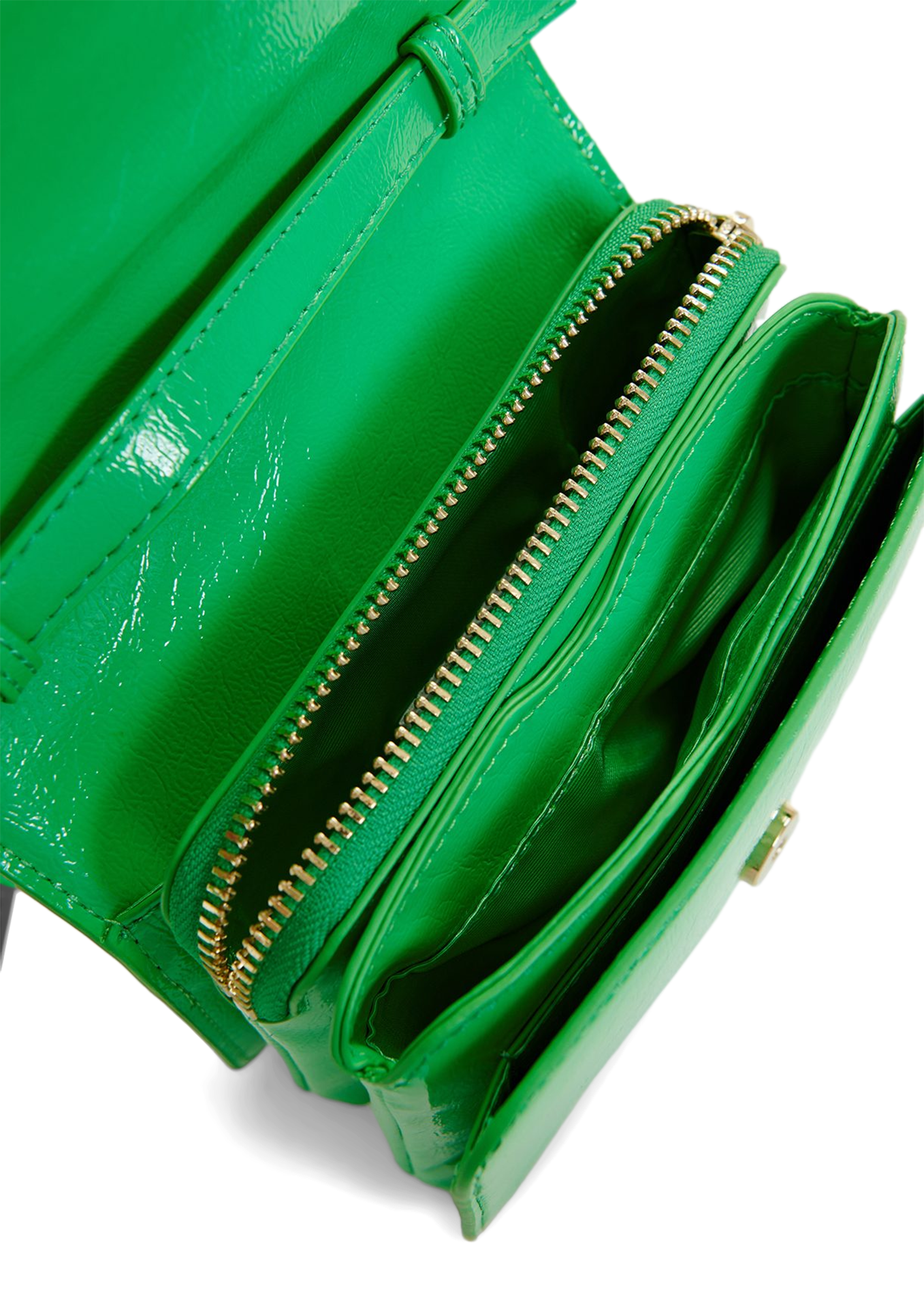 GEENA - Sac bandoulière verni | Vert